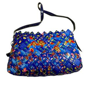Nahui Ollin Jelly Belly Candy Wrapper  Woven Shoulder‎ Bag *Read description*
